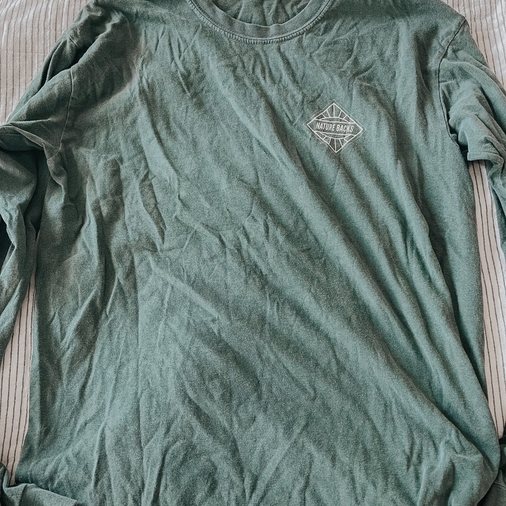 Naturebacks Long Sleeve Tee In Green